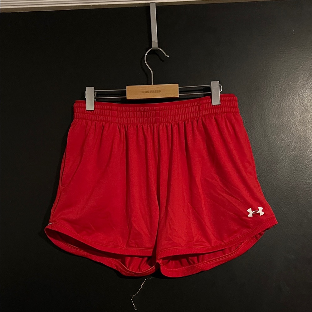 Under Armour Women's Vibrant Red Athletic Shorts